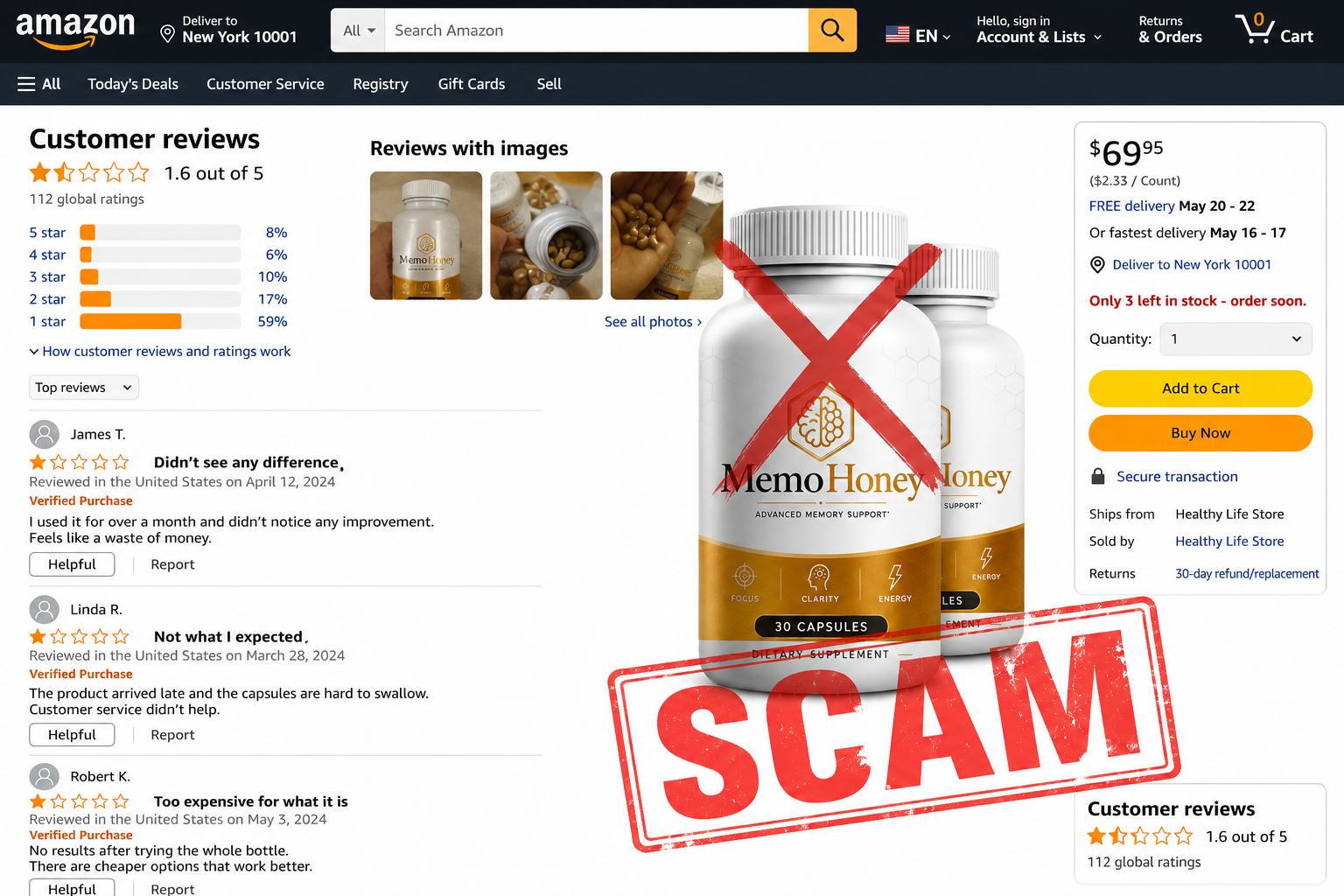 MemoHoney complaints